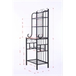 Boraam Metal Praha 4 Shelf Baker's Rack in Black Finish