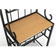 Boraam Metal Praha 4 Shelf Baker's Rack in Black Finish