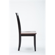 Boraam Wood Bloomington 5 Piece Dining Set in Black/Cherry Finish