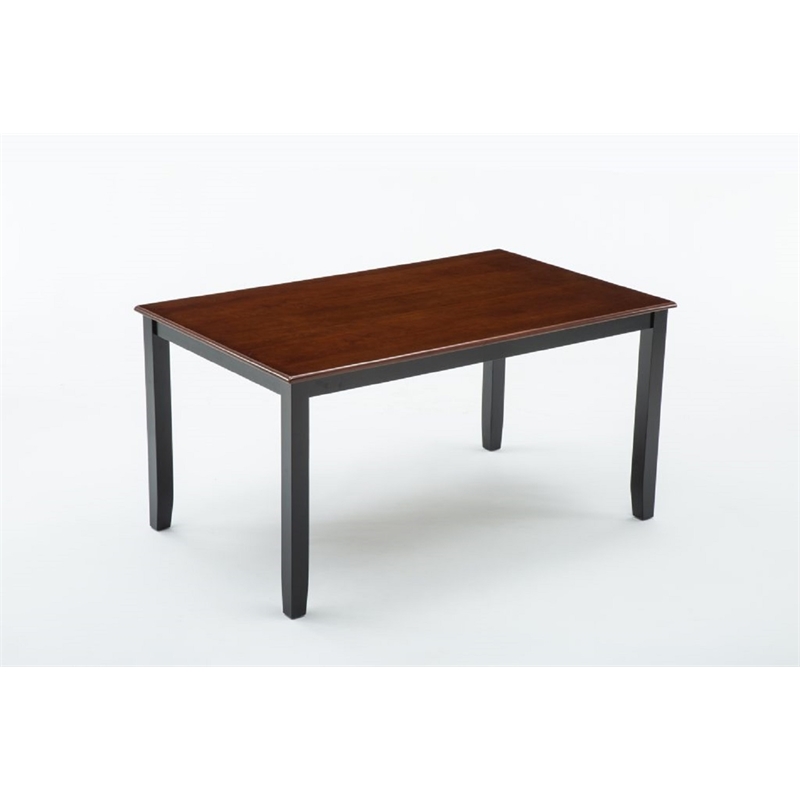 Boraam Wood Bloomington 5 Piece Dining Set in Black/Cherry Finish