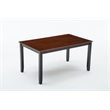 Boraam Wood Bloomington 5 Piece Dining Set in Black/Cherry Finish