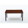 Boraam Wood Bloomington 5 Piece Dining Set in Black/Cherry Finish
