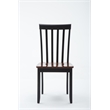 Boraam Wood Bloomington 5 Piece Dining Set in Black/Cherry Finish