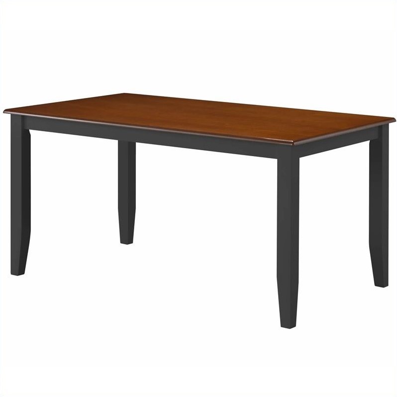Boraam Wood Bloomington 6 Piece Dining Set in Black/Cherry Finish
