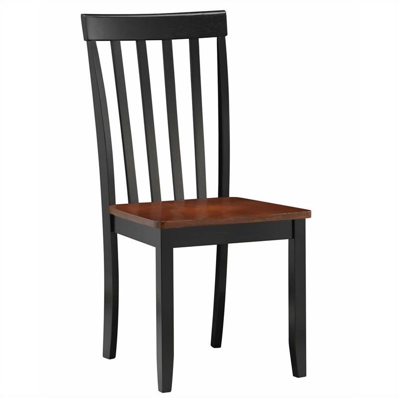 Boraam Wood Bloomington 6 Piece Dining Set in Black/Cherry Finish