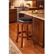 Boraam Wood Cordova 24.5&quot Swivel Bar Stool in Cherry Finish