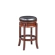 Boraam Wood Hamilton Backless Swivel Bar Stool in Cherry Finish
