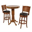 Boraam Florence 3 Piece Pub Set in Brush Oak