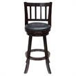 Boraam Wood Bloomington Counter Height Swivel Counter Stool in Cappuccino Finish