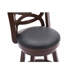 Boraam Siena Counter Height Swivel Counter Stool in Cappuccino Finish