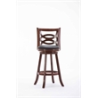 Boraam Wood Siena Bar Height Swivel Bar Stool in Cherry Finish