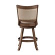 Boraam Melrose Counter Stool in Driftwood Wire-Brush and Ivory