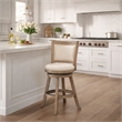 Boraam Melrose Counter Stool in Driftwood Wire-Brush and Ivory