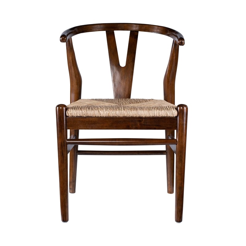 Boraam Wishbone Dining Chairs - Set of 2 - Cappuccino Finish