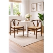 Boraam Wishbone Dining Chairs - Set of 2 - Cappuccino Finish