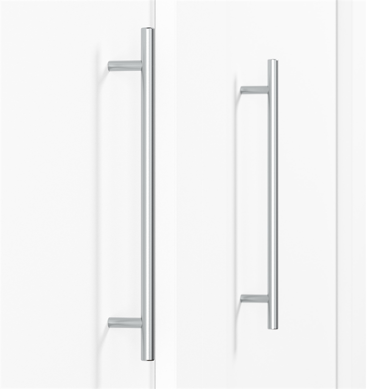 Bestar Pur 36W Wardrobe with Drawers in White - Engineered Wood