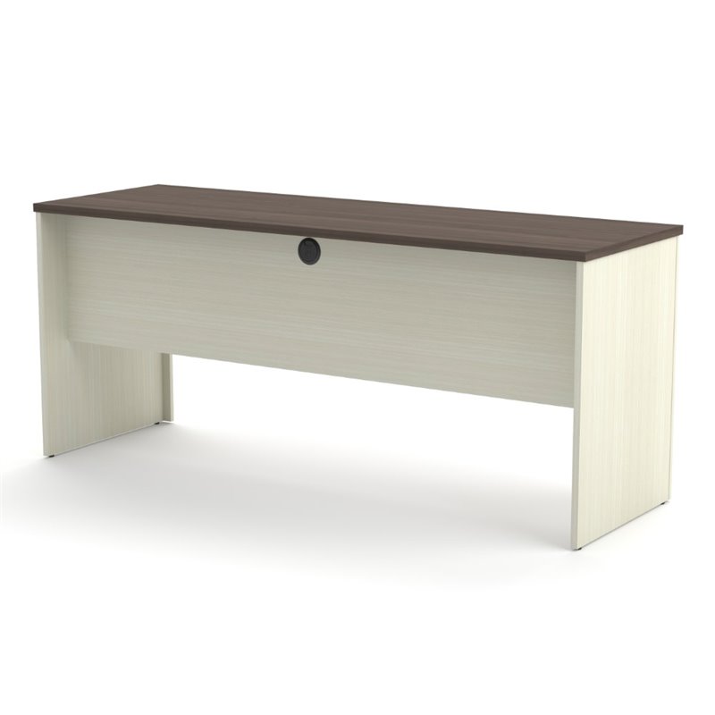 Bestar Prestige Plus Desk Shell in White Chocolate and Antigua