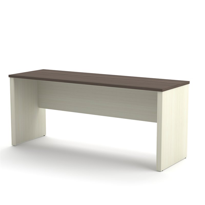Bestar Prestige Plus Desk Shell in White Chocolate and Antigua