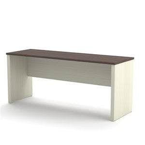 Bestar Prestige Plus Desk Shell in White Chocolate and Antigua