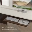 Ridgeley U Shaped Desk with Storage Set in White Chocolate - Engineered Wood