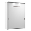 Bestar Lumina 68W Queen Murphy Bed in White - Engineered Wood