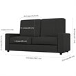 Bestar Nebula 2-Piece Modern Wood Full Wall Bed Set in White and Gray