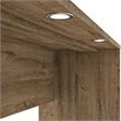 Bestar Cielo Premium 3 Piece Full Wall Bed in Rustic Brown and White