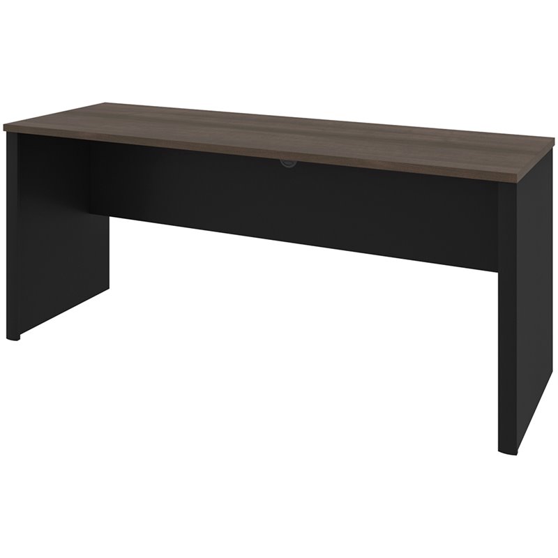Bestar Connexion Credenza Desk in Antigua and Black