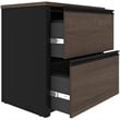 Bestar Connexion 2 Drawer Lateral File Cabinet in Antigua and Black