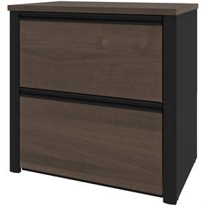 Bestar Connexion 2 Drawer Lateral File Cabinet in Antigua and Black