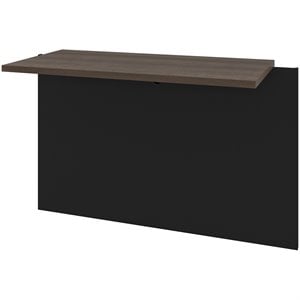 Bestar Connexion Desk Bridge in Antigua and Black