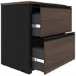 Bestar Connexion 5 Piece L Shaped Office Set in Antigua and Black