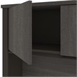 Bestar Prestige Plus Credenza Hutch in Bark Gray and Slate