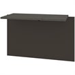 Bestar Prestige Plus Desk Bridge in Bark Gray and Slate