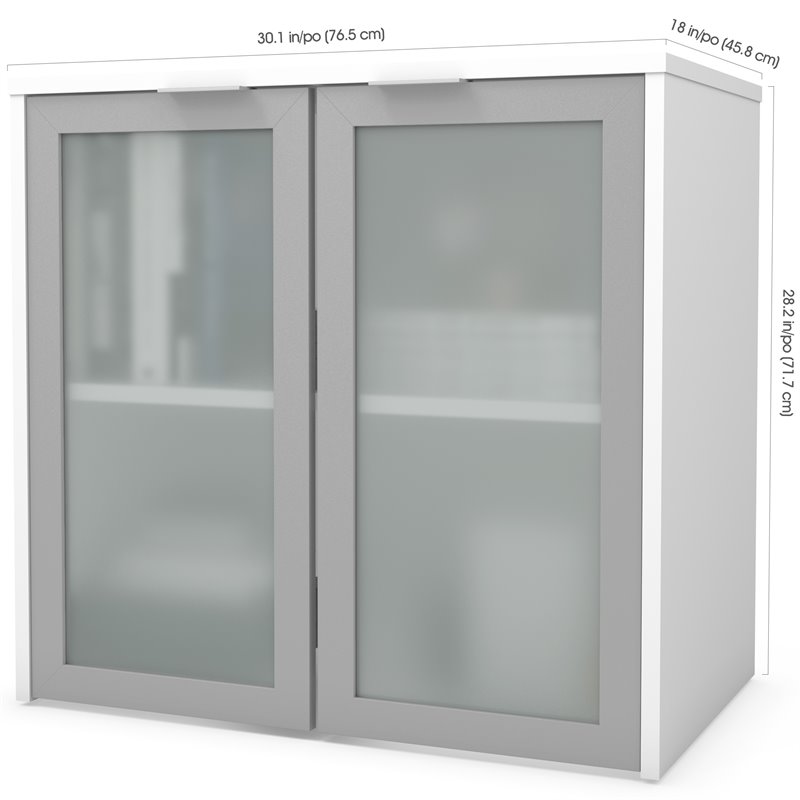 Bestar i3 Plus 2 Frosted Glass Door 30