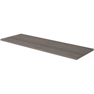 Bestar i3 Plus 59&quot Wooden Desk Bridge in Bark Gray