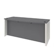 Bestar Connexion Executive Desk in Slate and Sandstone