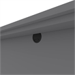 Bestar Connexion Return Table for Computer Desk Set in Slate and Sandstone