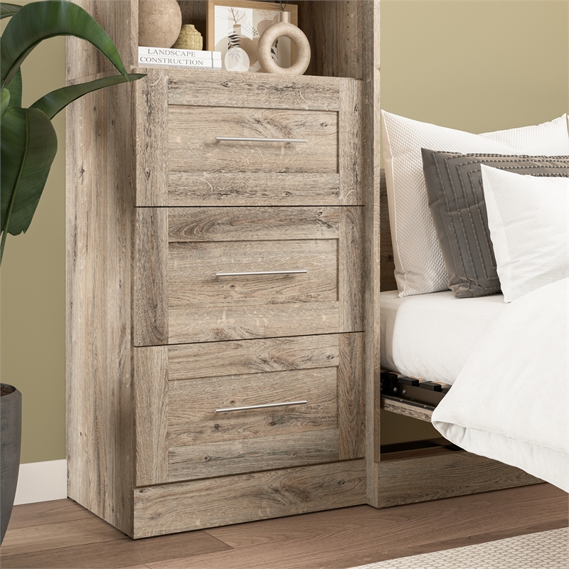 Pur 3 Drawer Set for Pur 25W Closet Organizer in Rustic Brown - Engineered Wood
