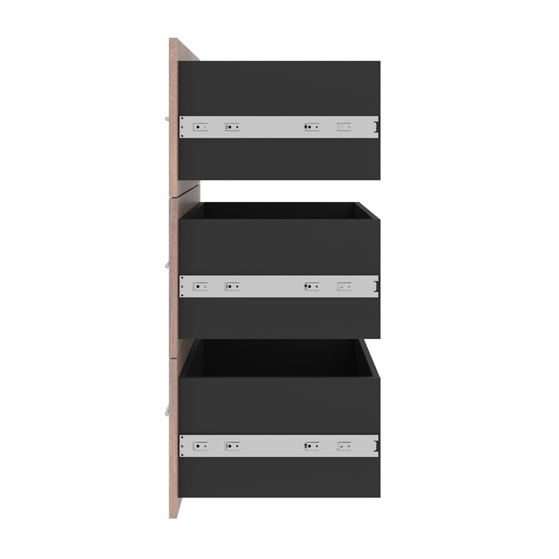 Pur 3 Drawer Set for Pur 25W Closet Organizer in Rustic Brown - Engineered Wood