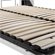 Bestar Edge Full Murphy Bed and Closet Organizers with Drawers (110W) in White