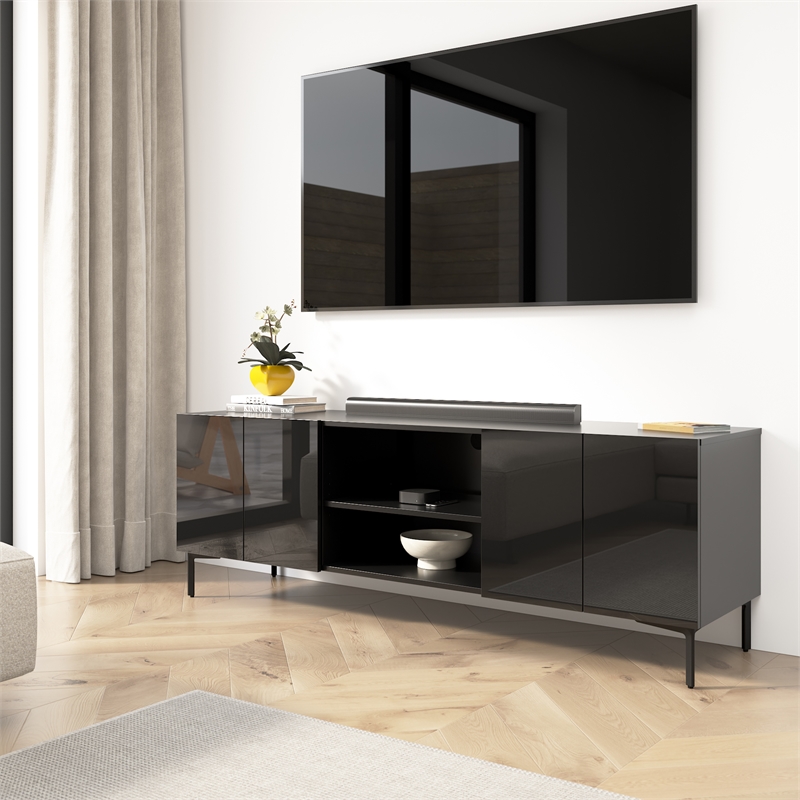 Barletta 71W Modular TV Stand for Entertainment Center - Engineered Wood