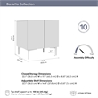 24W Modular Storage Cabinet with Doors - Engineered Wood