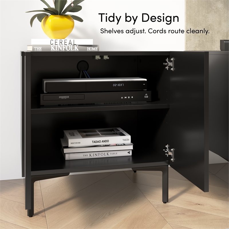24W Modular Storage Cabinet with Doors - Engineered Wood