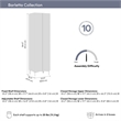 24W Modular Tall Storage Cabinet with Doors - Engineered Wood