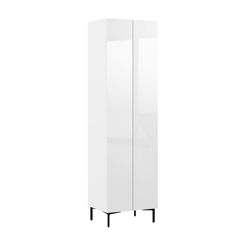 24W Modular Tall Storage Cabinet with Doors - Engineered Wood