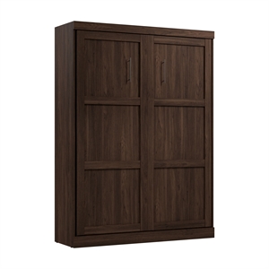 Pur 65W Queen Size Murphy Bed in Black Walnut - Engineered Wood