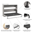 Claremont 80W Full Horizontal Murphy Bed - Engineered Wood