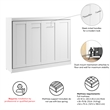 Pur 80W Full Horizontal Murphy Bed - Engineered Wood
