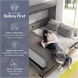 Pur 80W Full Horizontal Murphy Bed - Engineered Wood